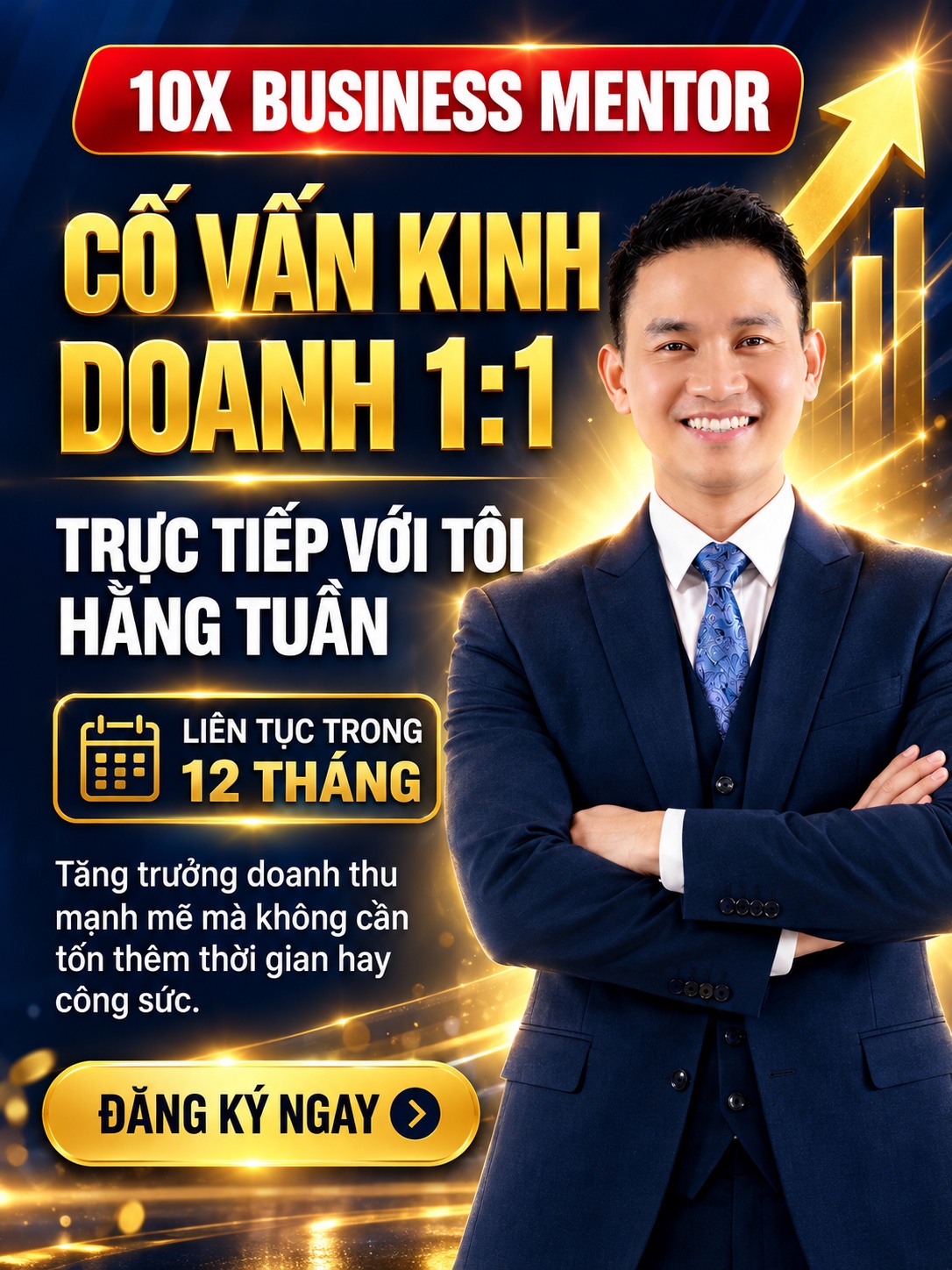 10X Business Mentor — Cố vấn kinh doanh 1:1 trực tiếp với Coach Trương Hữu Phú hằng tuần, liên tục 12 tháng